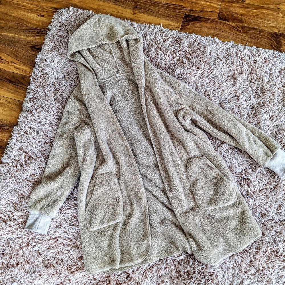 COPY - 🌼Tan Sherpa Cardigan Size Medium
